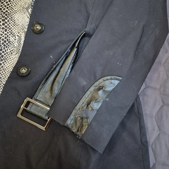 Via Spiga Black Trench Coat - Picture 8 of 8